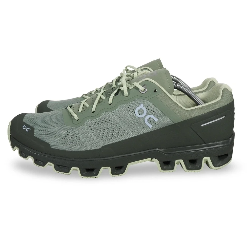 On Cloudventure Mens 11.5 Green Missiongrip Trail Running Hiking Shoes